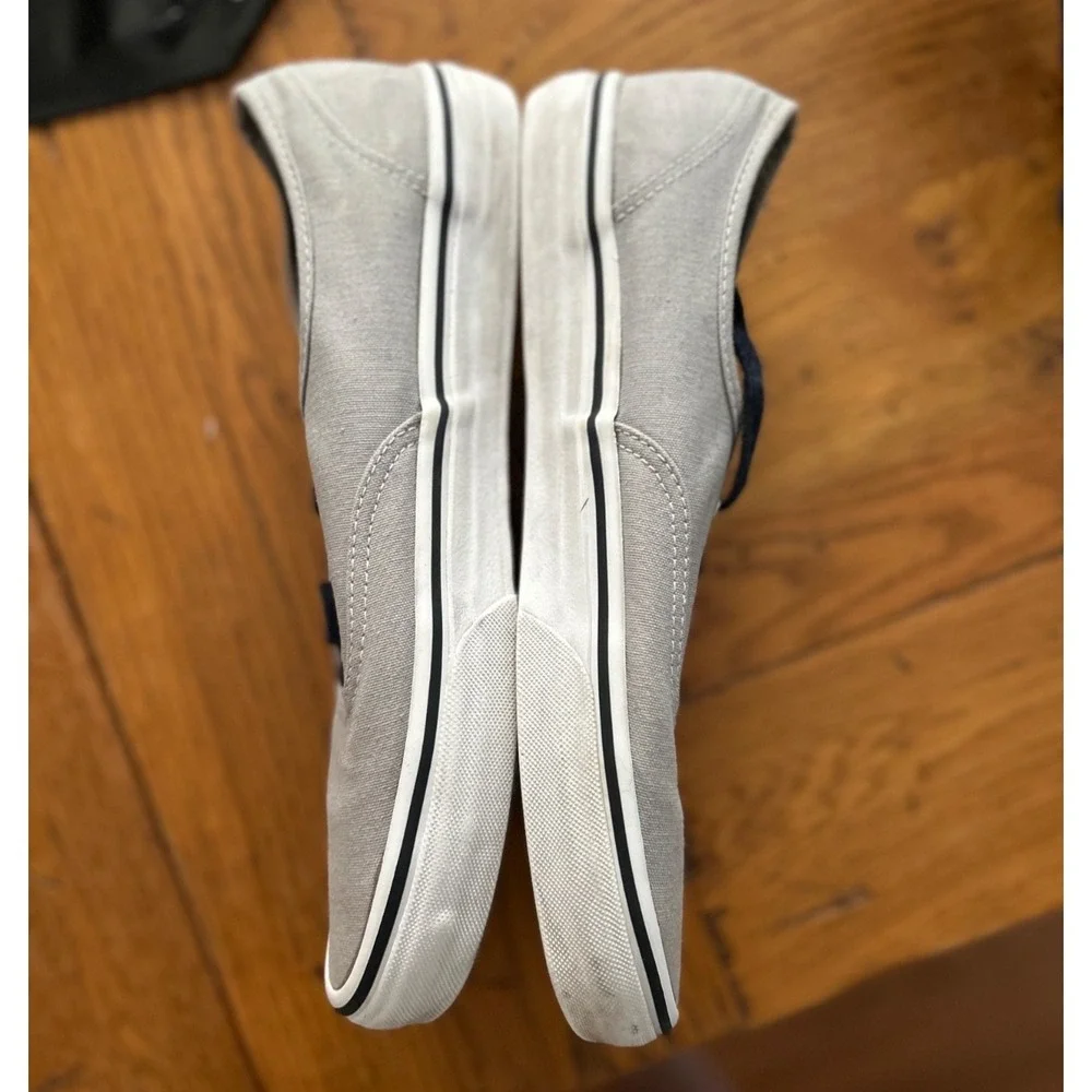 Vans light gray w/ navy laces sneakers men's 10.5